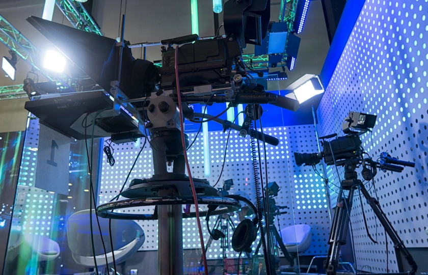 telecamere in uno studio televiso