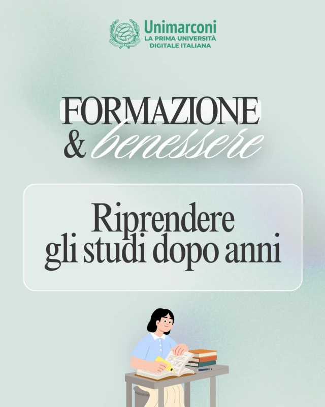 Formazione e Benessere - Riprendere gli studi dopo anni

✨Riprendere gli studi dopo anni non è un semplice ritorno sui libri.
🎯È un processo più consapevole, che coinvolge non solo l’apprendimento ma anche l’equilibrio personale. La capacità di apprendere resta, cambia il modo.

🕐La difficoltà principale non è lo studio, ma la gestione del tempo e della continuità.
Per questo è fondamentale costruire un metodo sostenibile, che si integri con la vita quotidiana.

👉Qual è, secondo te, la difficoltà più complessa nel tornare a studiare dopo anni? Scrivilo nei commenti.

🇬🇧
Education and Well-Being - Returning to Studies After Years

✨Returning to studies after years isn't simply a matter of going back to the books.

🎯It's a more conscious process, involving not only learning but also personal balance.
The ability to learn remains, but the method changes.

🕐The main challenge isn't studying, but managing time and continuity.
This is why it's essential to build a sustainable method that integrates with everyday life.

👉What do you think is the most challenging aspect of returning to studies after years? Share it in the comments.

#formazionebenessere #riprederestudi #motivazione #studio #unimarconi
