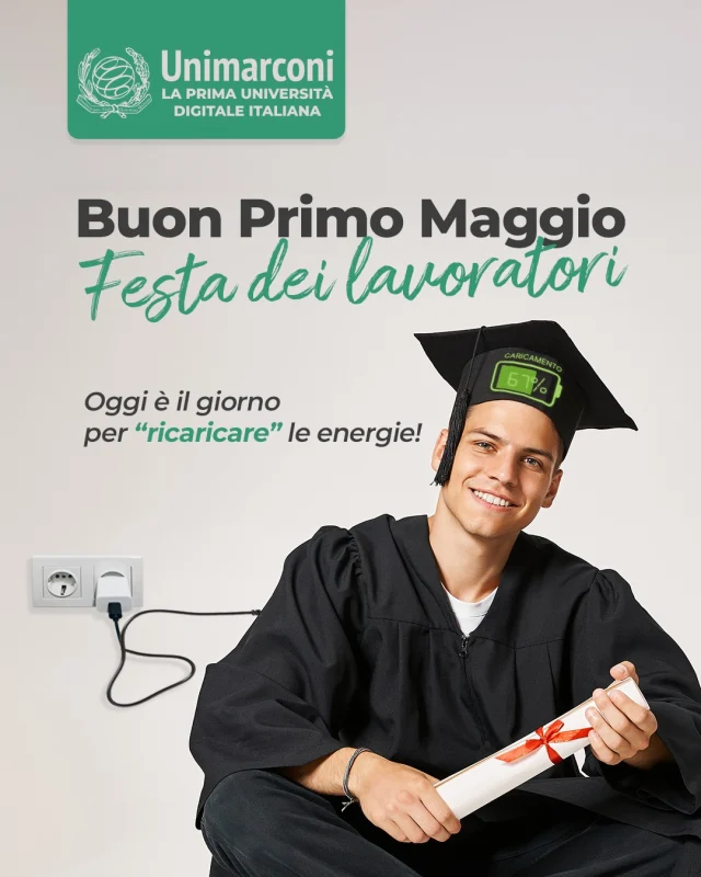 L’Unimarconi augura a tutti un buon 1° Maggio!

🇬🇧
Unimarconi wishes everyone a Happy Labor Day!

#primomaggio #1maggio #lavoro #lavoratori #unimarconi