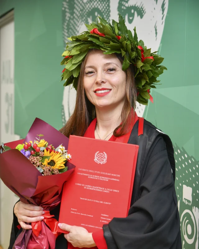 🎓 Congratulazioni, Debora, per questo importante traguardo!
Ti auguriamo che la laurea rappresenti l’inizio di un percorso ricco di opportunità, crescita personale e professionale, soddisfazioni e nuovi obiettivi da raggiungere con determinazione e passione.

Ad maiora semper.

🇬🇧
🎓 Congratulations, Debora, on this important milestone!
We hope your graduation represents the beginning of a journey full of opportunities, personal and professional growth, satisfaction, and new goals to achieve with determination and passion.

Ad maiora semper.

#unimarconi #laureatiunimarconi #proudtobemarconiano #laurea