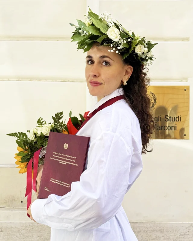 🎓 Complimenti, Siria, per il conseguimento della tua laurea.
Questo importante traguardo rappresenta il risultato di un percorso affrontato con impegno, costanza e determinazione, e segna l’inizio di nuove opportunità personali e professionali.

Ti auguriamo di proseguire il tuo cammino con entusiasmo e determinazione, affrontando ogni nuova esperienza come occasione di crescita, realizzazione e soddisfazione personale.

Ad maiora semper.

🇬🇧
🎓 Congratulations, Siria, on earning your degree.
This important milestone represents the culmination of a journey undertaken with commitment, perseverance, and determination, and marks the beginning of new personal and professional opportunities.

We hope you continue your journey with enthusiasm and determination, approaching each new experience as an opportunity for growth, fulfillment, and personal satisfaction.

Ad maiora semper.

#unimarconi #laureatiunimarconi #proudtobemarconiano #laurea