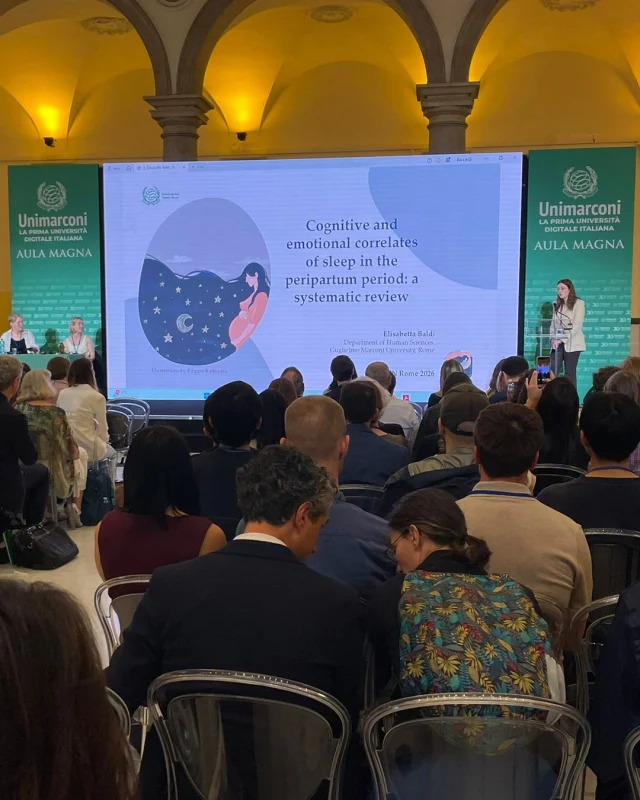 📅Dal 13 al 15 maggio, l’Università degli Studi Guglielmo Marconi ha ospitato il Convegno Annuale della European Insomnia Network, importante appuntamento internazionale dedicato alla ricerca sul sonno e sul disturbo di insonnia.

🗺️Promosso dal Dipartimento di Scienze Umane e organizzato dal gruppo di ricerca Still UP, il convegno ha riunito oltre 200 ricercatori provenienti da 30 Paesi.

Tre giornate di confronto scientifico con keynote lectures, simposi, sessioni di ricerca e presentazioni poster, che hanno visto la partecipazione di studiosi provenienti da prestigiose università europee e internazionali.

Nel corso dell’evento sono stati inoltre presentati servizi e progetti dedicati alla salute del sonno e al benessere psicologico, tra cui lo sportello UniMarconi “Still Up?”, rivolto agli studenti dell’Ateneo.

✨Un’occasione di grande valore scientifico e internazionale che conferma l’impegno di UniMarconi nella ricerca, nell’innovazione e nella promozione del benessere.

🇬🇧
From May 13th to 15th, Guglielmo Marconi University hosted the European Insomnia Network Annual Conference, a major international event dedicated to research on sleep and insomnia.

Promoted by the Department of Human Sciences and organized by the Still UP research group, the conference brought together over 200 researchers from 30 countries.

Three days of scientific discussion with keynote lectures, symposia, research sessions, and poster presentations, featuring scholars from prestigious European and international universities.

The event also presented services and projects dedicated to sleep health and psychological well-being, including the UniMarconi "Still Up?" help desk for university students.

This event, of great scientific and international significance, confirms UniMarconi's commitment to research, innovation, and the promotion of well-being.

#EIN #EIN2026 #insonnia #stillup #unimarconi