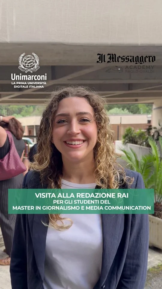 Gli studenti del Master in Giornalismo e Media Communication UniMarconi e Il Messaggero hanno avuto l'opportunità di entrare nel cuore della Rai, visitando redazioni, studi televisivi, regie e reparti di montaggio per scoprire da vicino come nasce l'informazione.

Un'esperienza che porta la formazione oltre l'aula, offrendo un contatto diretto con il mondo del giornalismo e con i professionisti che ogni giorno contribuiscono alla realizzazione dei contenuti radiotelevisivi.

In questo video, le testimonianze degli studenti che hanno vissuto questa esperienza in prima persona.

🇬🇧
Students in the Master's in Journalism and Media Communication at UniMarconi and Il Messaggero had the opportunity to delve into the heart of RAI, visiting newsrooms, television studios, control rooms, and editing departments to discover firsthand how news is created.

This experience takes training beyond the classroom, offering direct contact with the world of journalism and the professionals who contribute to the creation of radio and television content every day.

This video features testimonials from students who experienced this firsthand.

#master #giornalismo #messaggero #communication #unimarconi