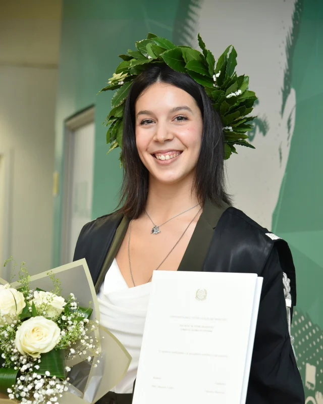🎓 Congratulazioni Valentina per questo importante traguardo.

💼 Il conseguimento della laurea rappresenta il risultato di un percorso fatto di impegno, costanza e determinazione, ma anche l'inizio di nuove opportunità di crescita personale e professionale.

✨ L'intera comunità UniMarconi ti augura di affrontare con entusiasmo le sfide future, valorizzando le competenze acquisite e trasformando i tuoi obiettivi in nuovi successi.

Ad maiora semper.

🇬🇧
🎓 Congratulations Valentina on this important milestone.

💼 Achieving your degree represents the culmination of a journey of commitment, perseverance, and determination, but also the beginning of new opportunities for personal and professional growth.

✨ The entire UniMarconi community wishes you enthusiastically face future challenges, leveraging the skills you've acquired and transforming your goals into new successes.

Ad maiora semper.

#unimarconi #laureatiunimarconi #proudtobemarconiano #laurea