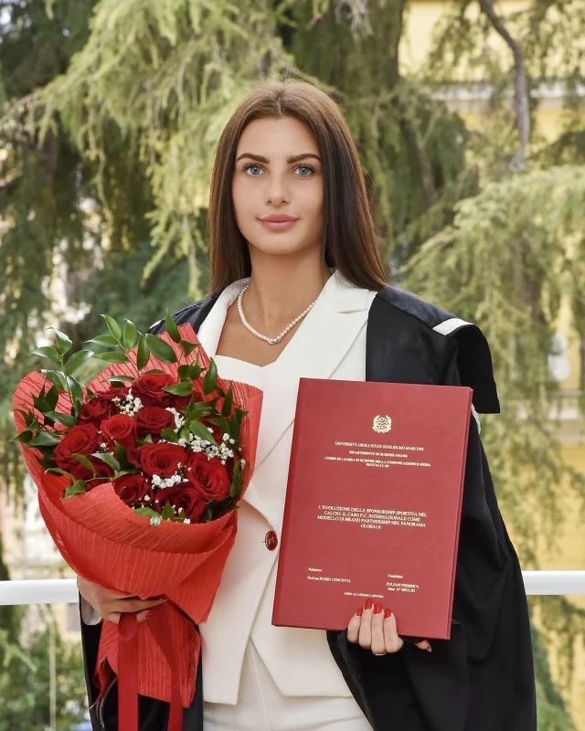 🎓 Congratulazioni Federica per aver raggiunto questo importante traguardo.
La laurea rappresenta il risultato di un percorso fatto di impegno, costanza e determinazione, ma anche l'inizio di nuove opportunità e nuove sfide da affrontare con fiducia.

✨ L'intera comunità UniMarconi ti augura di continuare a crescere, valorizzando le competenze acquisite e trasformando le tue aspirazioni in risultati concreti, nel percorso professionale e personale.

Ad maiora semper.

🇬🇧
🎓 Congratulations, Federica, on reaching this important milestone.
Graduation represents the culmination of a journey of commitment, perseverance, and determination, but also the beginning of new opportunities and challenges to be faced with confidence.

✨ The entire UniMarconi community wishes you continued growth, leveraging the skills you've acquired and transforming your aspirations into concrete results, both in your professional and personal journeys.

Ad maiora semper.

#unimarconi #laureatiunimarconi #proudtobemarconiano #laurea
