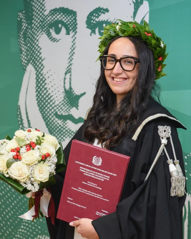 🎓 Congratulazioni Giusy per questo importante traguardo.
La laurea rappresenta il compimento di un percorso di studio e di crescita, costruito con impegno, costanza e determinazione. Un risultato che valorizza le competenze acquisite e apre nuove prospettive per il futuro.
L'Università degli Studi Guglielmo Marconi ti augura di proseguire il tuo percorso con curiosità, responsabilità e la capacità di trasformare ogni esperienza in un'opportunità di crescita personale e professionale.
Ad maiora semper.

🇬🇧
🎓 Congratulations, Giusy, on this important milestone.
Graduation represents the completion of a journey of study and growth, built with commitment, perseverance, and determination. It's an achievement that enhances the skills you've acquired and opens up new prospects for the future.
Guglielmo Marconi University wishes you continued your journey with curiosity, responsibility, and the ability to transform every experience into an opportunity for personal and professional growth.
Ad maiora semper.

#unimarconi #laureatiunimarconi #proudtobemarconiano #laurea